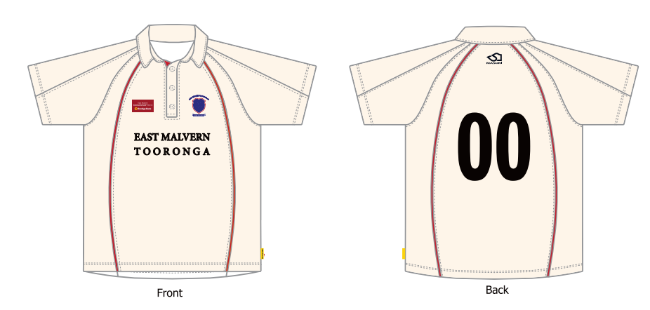 Men's Playing Shirt Cream Short Sleeve