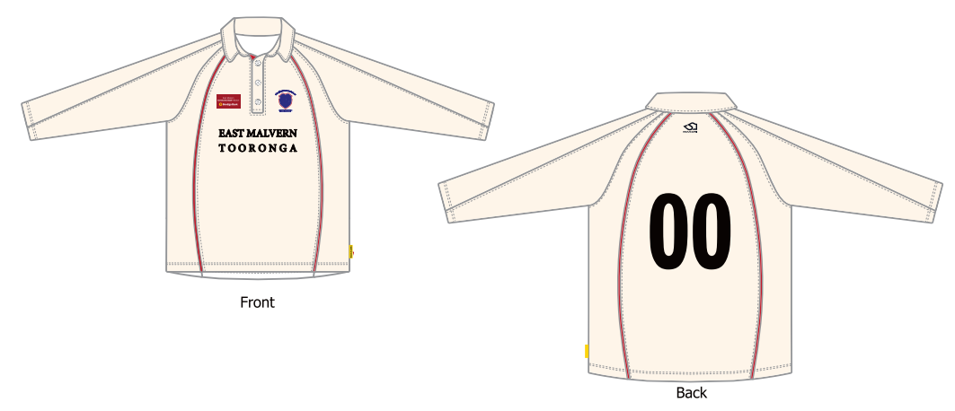 Men's Playing Shirt Cream Long Sleeve